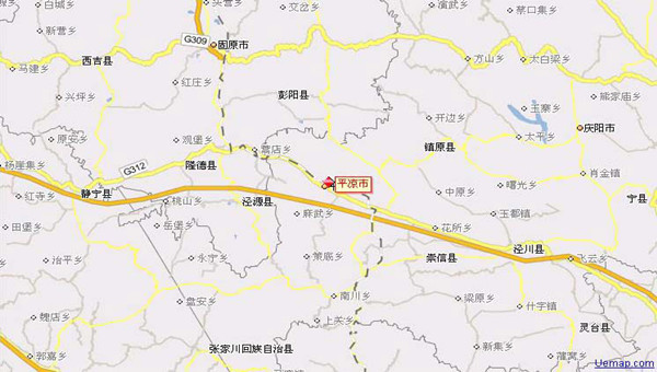 平凉地图